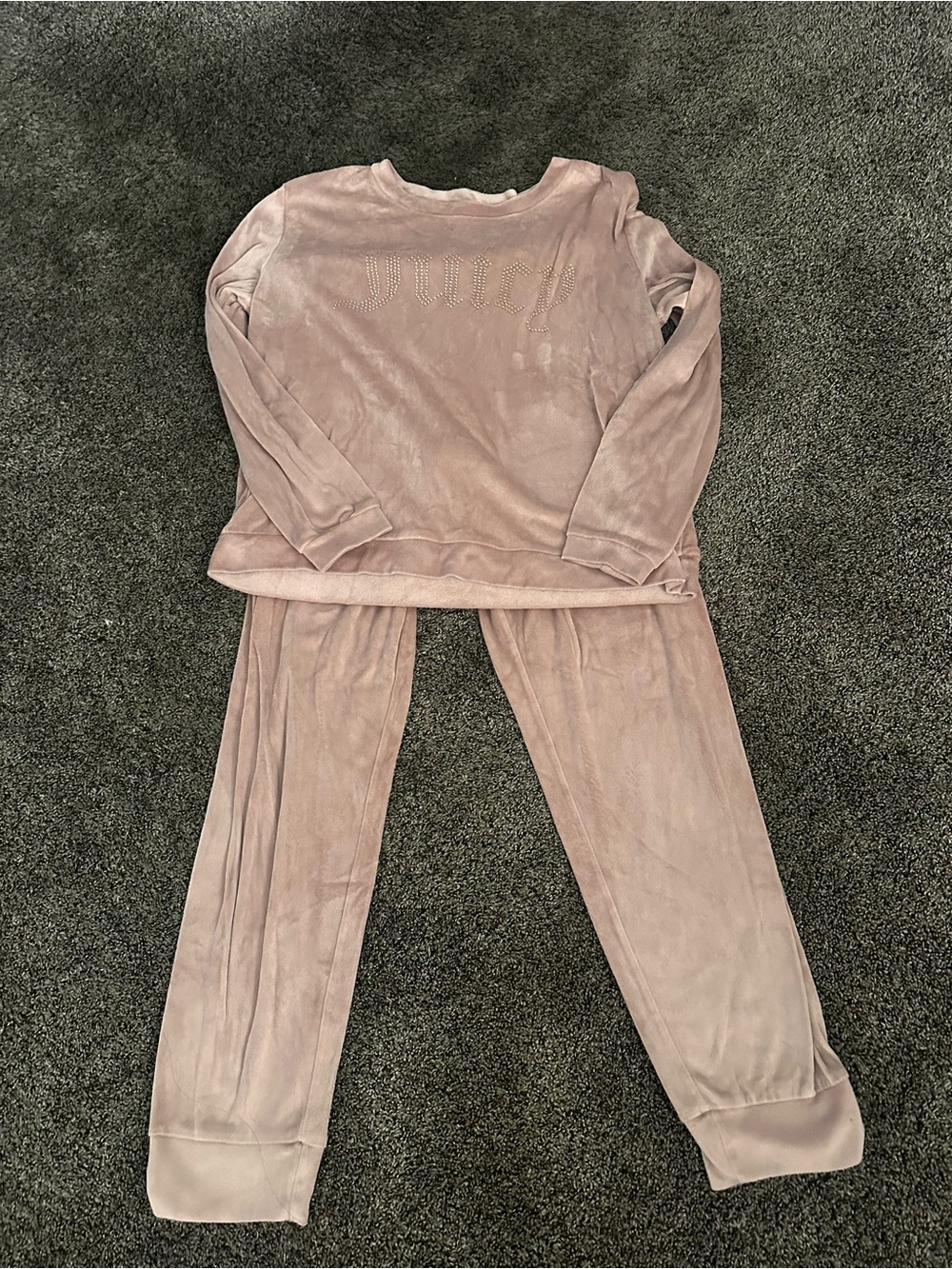 Juicy Couture Plush Pajama Set Size Small 0512